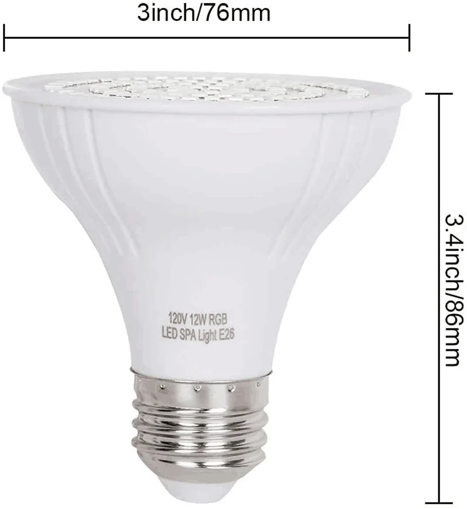 Xy Spa & Wellness George Town - 12W LED-SPA-Lampe für Schwimmbäder, E27 E26
