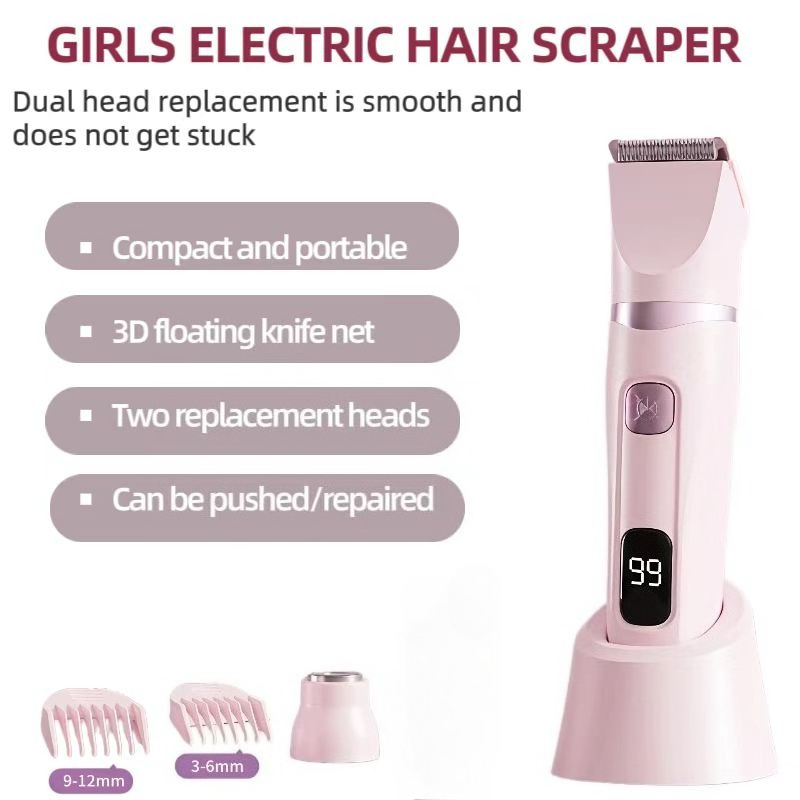 Epilator Wireless - Elektrischer Bikini-Trimmer für Frauen, USB-Aufladbar, LED-Leistungsanzeige,