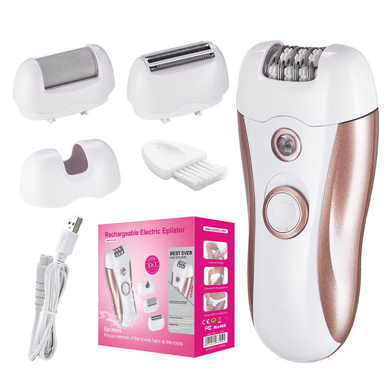 Epilator Wireless - 4-in-1 Elektrischer Haarentferner für Frauen, Roller