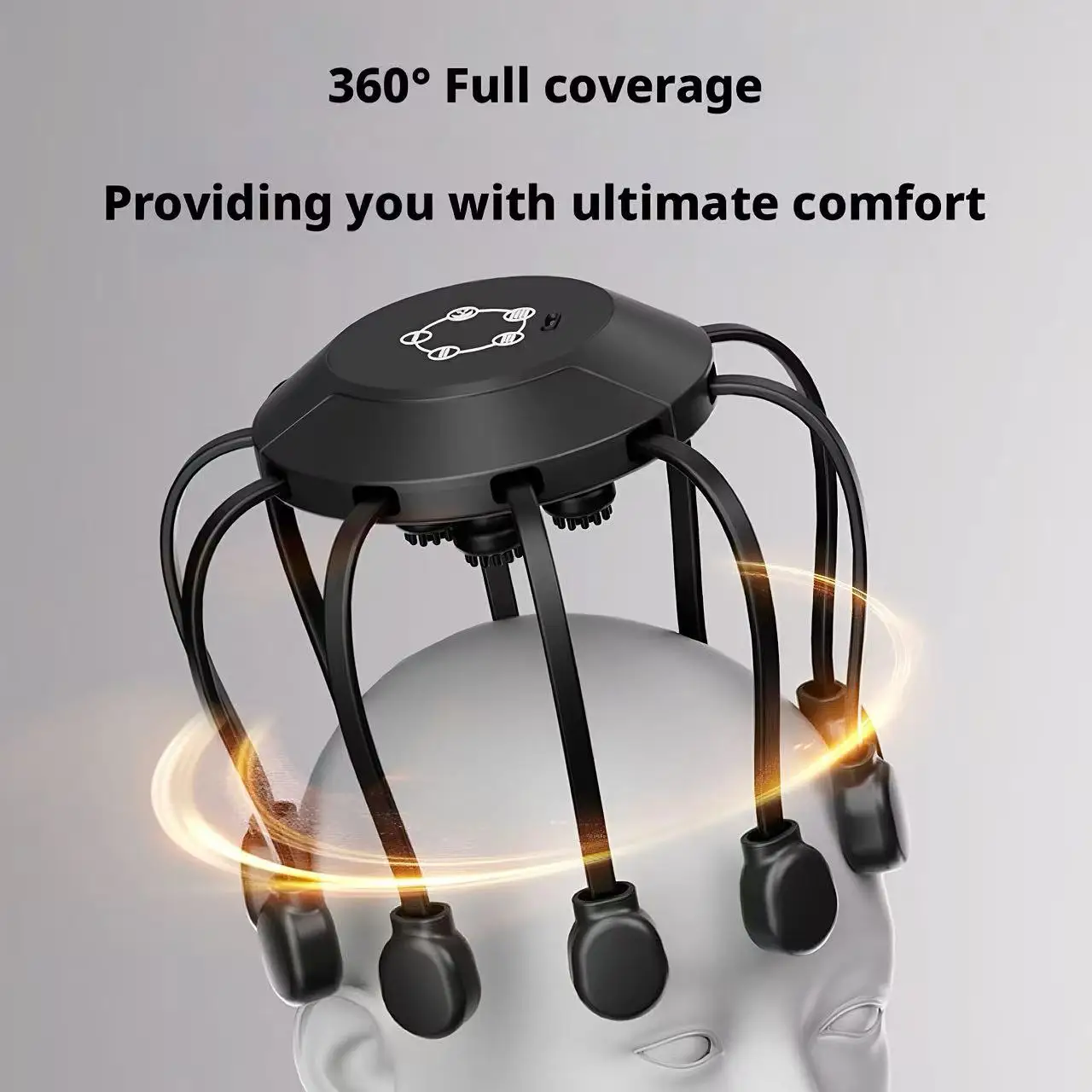 Spa Y Wellness - Elektrischer Oktopus-Kopfmassagegerät mit 10/14 Krallen, Intelligentes