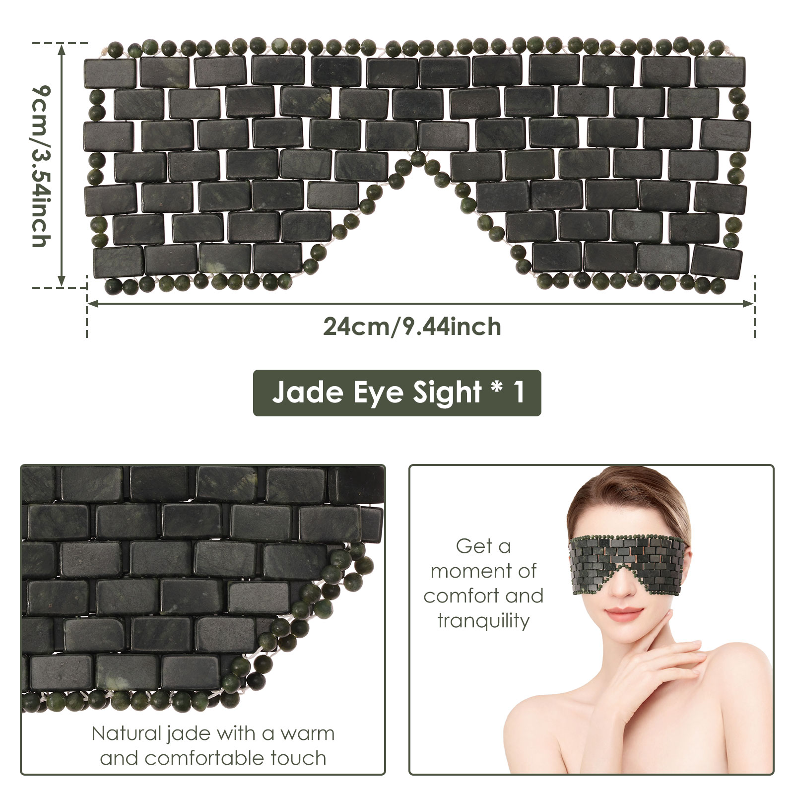 Jade-Augenmaske, tragbar, Jade – Spa Y Wellness Bewertung und Preis